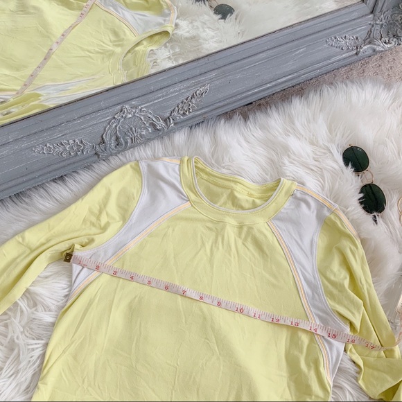 SOLD Lululemon Run Layer Me Long Sleeve Lemon - Picture 5 of 10